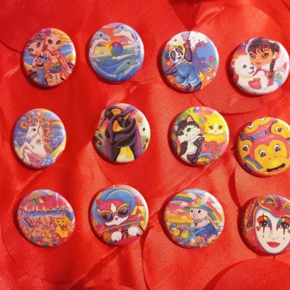 Lisa Frank Button Collection #3 - 15 Buttons